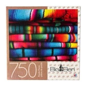 Big Ben Mayan Style Milton Bradley 750 pc Jigsaw Puzzle